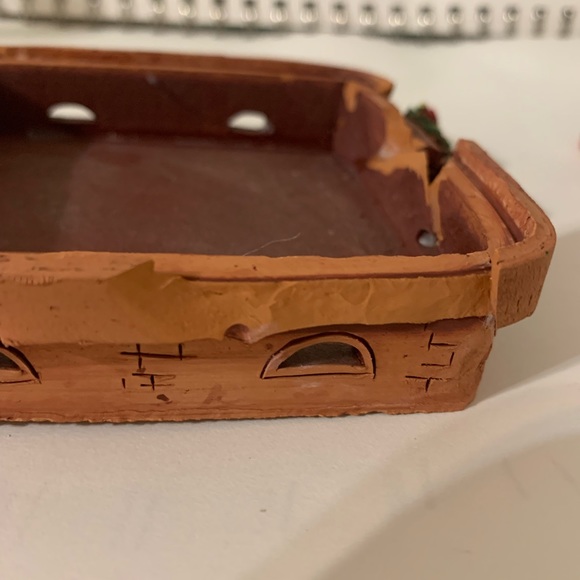 Maribor Kunstgewerbe Artisan Lithuanian Folk Art Clay Cottage Tea Light Holder - Picture 9 of 11